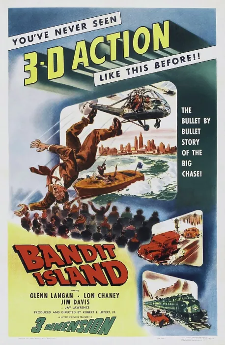 Framed Print : BANDIT ISLAND, poster art, 1953