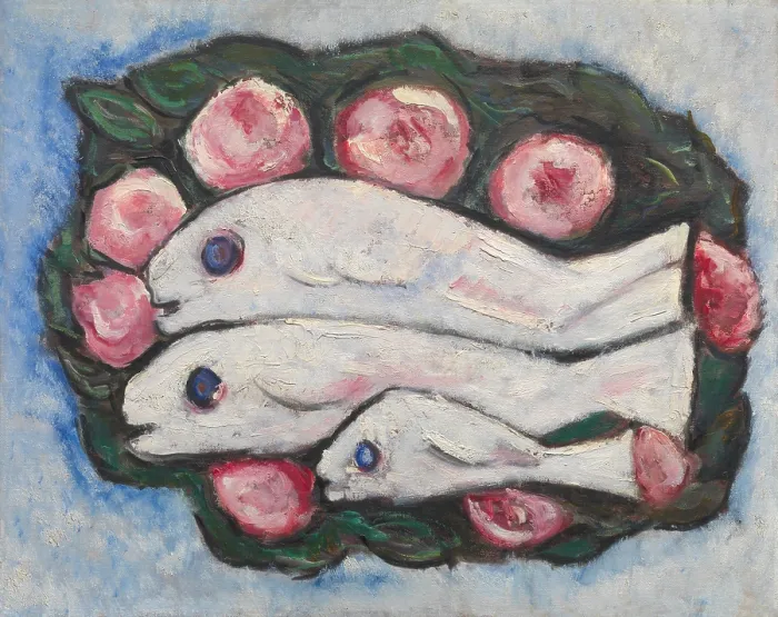 Framed Print : BANQUET IN SILENCE, by Marsden Hartley, 1935-36, American painting, oil on canvas Framed Print : BANQUET IN SILENCE, by Marsden Hartley, 1935-36, American painting, oil on canvas