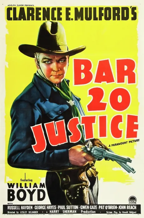 Framed Print : BAR 20 Justice, William Boyd, 1938