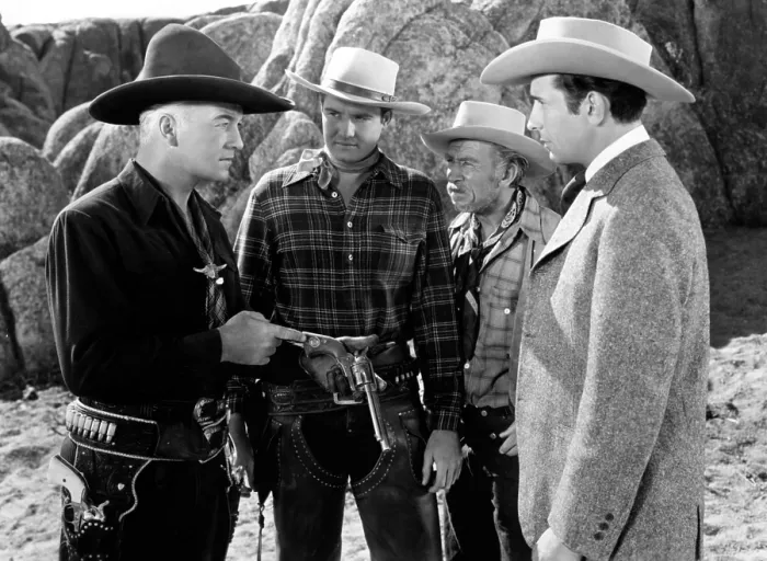 Framed Print : BAR 20, William Boyd, George Reeves, Andy Clyde, Victor Jory, 1943