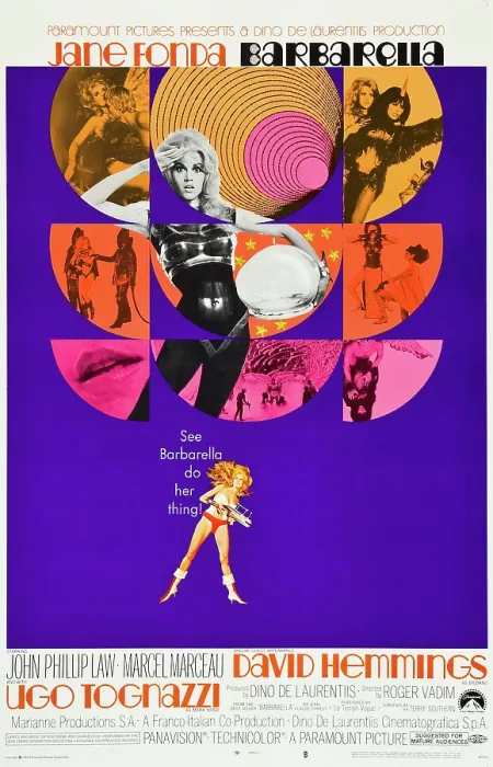 Framed Print : BARBARELLA, Jane Fonda, 1968