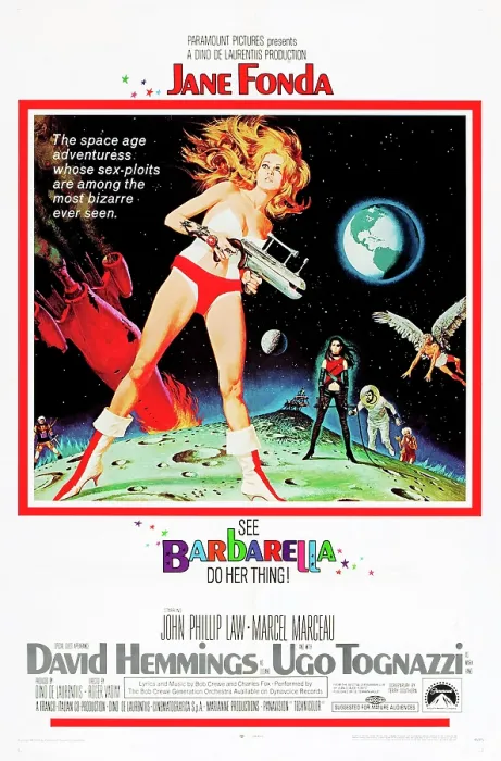 Framed Print : BARBARELLA, Jane Fonda, 1968 Framed Print : BARBARELLA, Jane Fonda, 1968