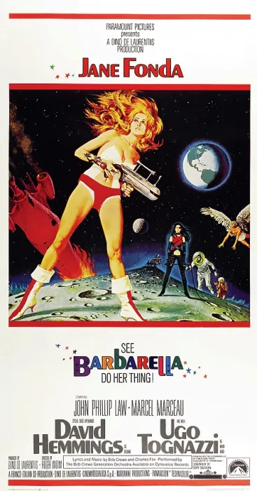 Framed Print : BARBARELLA, US poster, Jane Fonda, 1968