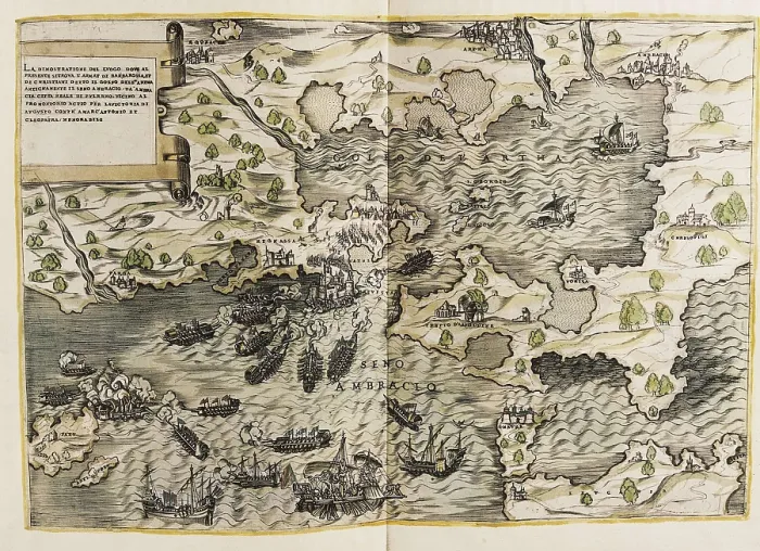 Framed Print : Barbarossa, Khayr ad-D?n (1483-1546). Barbarossa's fleet in Dardanelles. FRANCE. Paris. National Library. AISA / Everett Collection**US SALES ONLY**