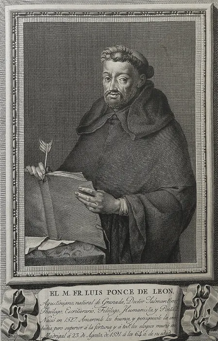 Framed Print : BARCELoN, Juan (1739-1801). Portrait of Fray Luis de Leon. 1791. Engraving. SPAIN. Salamanca. Salamanca University Library. - J Framed Print : BARCELoN, Juan (1739-1801). Portrait of Fray Luis de Leon. 1791. Engraving. SPAIN. Salamanca. Salamanca University Library. - J