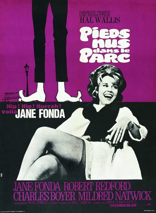 Framed Print : BAREFOOT IN THE PARK, (aka PIEDS NUS DANS LE PARC), French poster, Jane Fonda, 1967