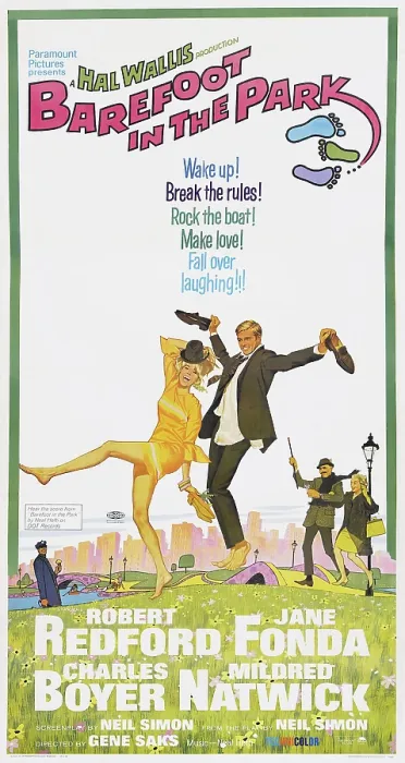 Framed Print : BAREFOOT IN THE PARK, US poster art, from left: Jane Fonda, Robert Redford, Charles Boyer, Mildren Natwick, 1967 Framed Print : BAREFOOT IN THE PARK, US poster art, from left: Jane Fonda, Robert Redford, Charles Boyer, Mildren Natwick, 1967