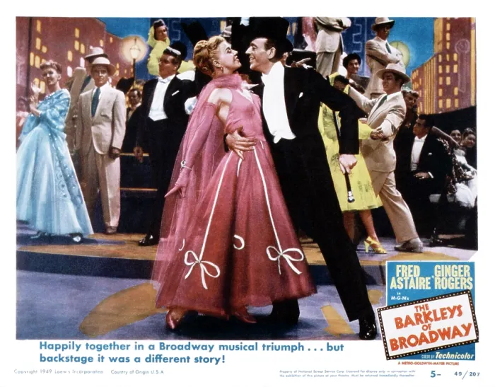 Framed Print : THE BARKLEYS OF BROADWAY, from left, Ginger Rogers, Fred Astaire, 1949