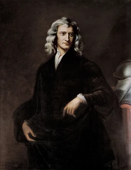 Framed Print : BARLOW, Thomas Oldham (1824-1895). Portrait of Isaac Newton. 1863. Baroque art. Oil on canvas. UNITED KINGDOM. London. The Science Museum