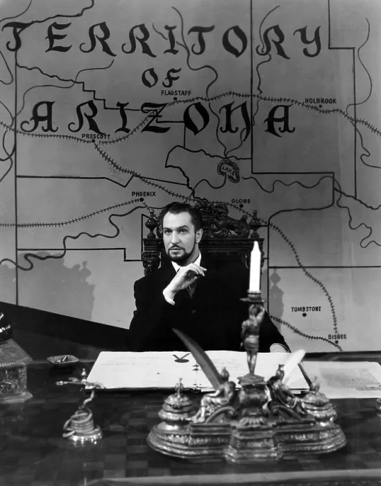Framed Print : THE BARON OF ARIZONA, Vincent Price, 1950