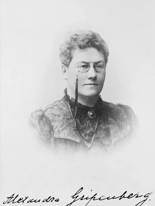 Framed Print : Baroness Alexandra Gripenberg (1857-1913), Finnish author and feminist. Carte de'visite, 1890
