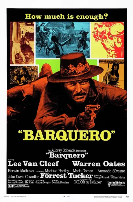 Framed Print : BARQUERO, US poster art, Lee Van Cleef, 1970 Framed Print : BARQUERO, US poster art, Lee Van Cleef, 1970