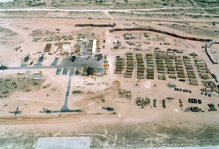 Framed Print : Base of the U.N. mostly U.S. Marine Forces in Somalia was built on an abandoned Soviet airfield in Mogadishu