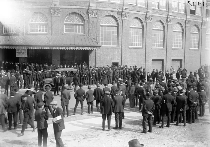 Framed Print : Baseball. Outside Ebbets Field, Brooklyn, New York. 1920 Framed Print : Baseball. Outside Ebbets Field, Brooklyn, New York. 1920