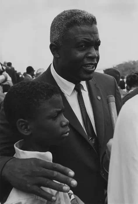Framed Print : Baseball player Jackie Robinson with his son at the 1963 Civil Rights March on Washington. Aug. 28, 1963 Framed Print : Baseball player Jackie Robinson with his son at the 1963 Civil Rights March on Washington. Aug. 28, 1963