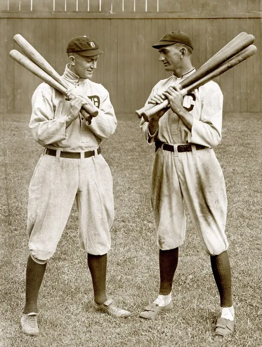Framed Print : Baseball. Ty Cobb, Detroit, and Shoeless Joe Jackson, Cleveland, ca. 1913 Framed Print : Baseball. Ty Cobb, Detroit, and Shoeless Joe Jackson, Cleveland, ca. 1913