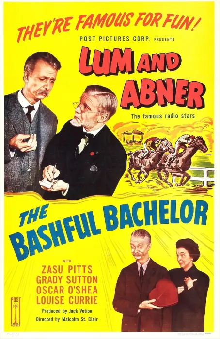 Framed Print : THE BASHFUL BACHELOR, US poster, Chester Lauck, Norris Goff, bottom right: Chester Lauck, Zasu Pitts, 1942