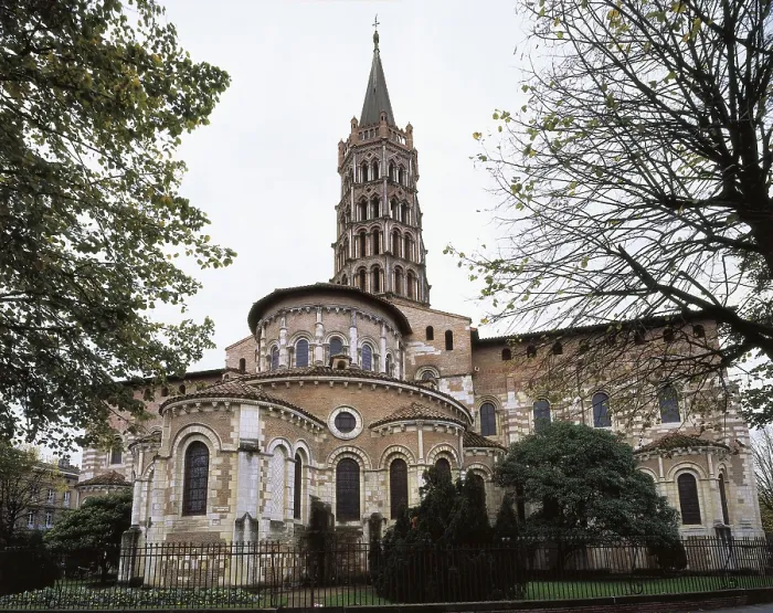Framed Print : Basilica of Saint-Sernin. 1075. FRANCE. Toulouse. Saint-Sernin Basilica. Romanesque art. Architecture. AISA / Everett Collection**US SALES ONLY**