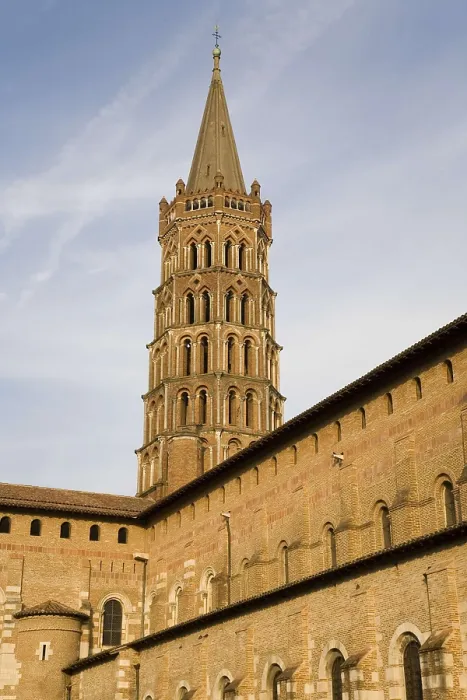 Framed Print : Basilica of Saint-Sernin. 1075. FRANCE. Toulouse. Bell tower. Romanesque art. Architecture. AISA / Everett Collection**US SALES ONLY**
