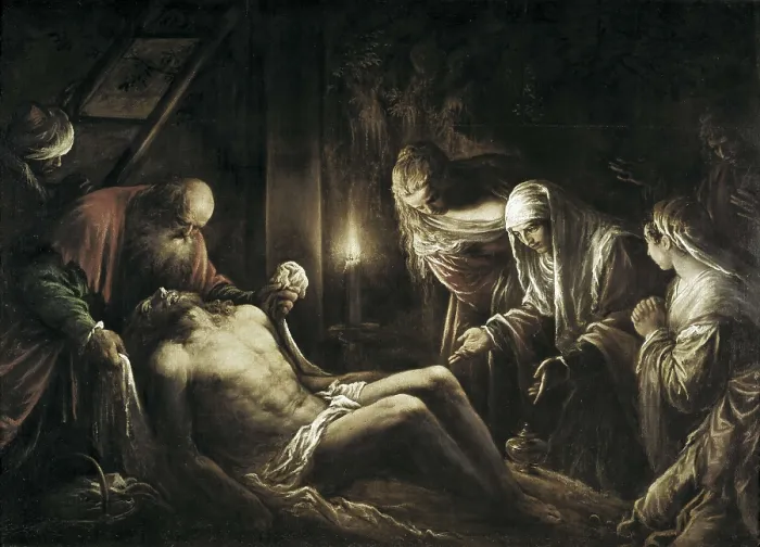 Framed Print : Bassano, Jacopo. The Deposition. ca. 1580-1582. Mannerism art. Oil on canvas. FRANCE. Paris. Louvre Museum. AISA / Everett Collection**US SALES ONLY**