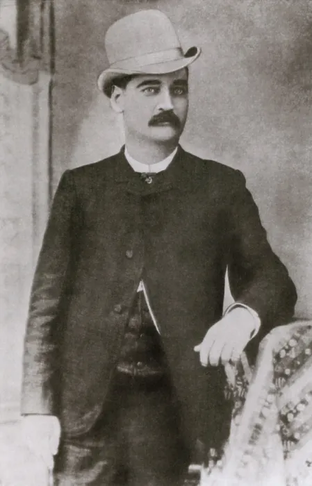 Framed Print : Bat Masterson (1853-1921), sheriff of Dodge City, Kansas. He was portrayed by Randolph Scott in the 1947 film, TRAIL STREET