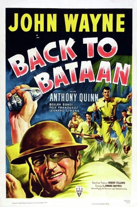 Framed Print : BACK TO BATAAN, US poster art, John Wayne, 1945