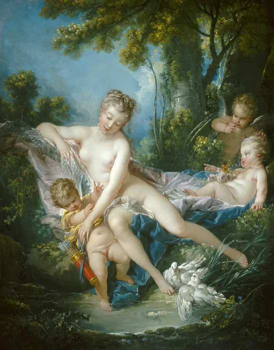 Framed Print : The Bath of Venus, by Francois Boucher, 1751, French painting, oil on canvas