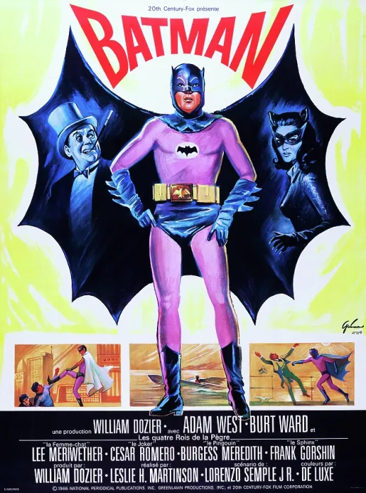 Framed Print : BATMAN (aka BATMAN: THE MOVIE), US poster art, from left: Burgess Meredith, Adam West, Lee Meriwether, 1966, TM and Copyright 20th Century Fox Film Corp Framed Print : BATMAN (aka BATMAN: THE MOVIE), US poster art, from left: Burgess Meredith, Adam West, Lee Meriwether, 1966, TM and Copyright 20th Century Fox Film Corp