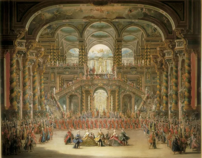 Framed Print : BATTAGLIOLI, Francesco (1725-1796). A Dance in a Baroque Rococo Palace. Rococo. Oil on canvas. SPAIN. Madrid. St. Fernando Royal Academy Museum Framed Print : BATTAGLIOLI, Francesco (1725-1796). A Dance in a Baroque Rococo Palace. Rococo. Oil on canvas. SPAIN. Madrid. St. Fernando Royal Academy Museum