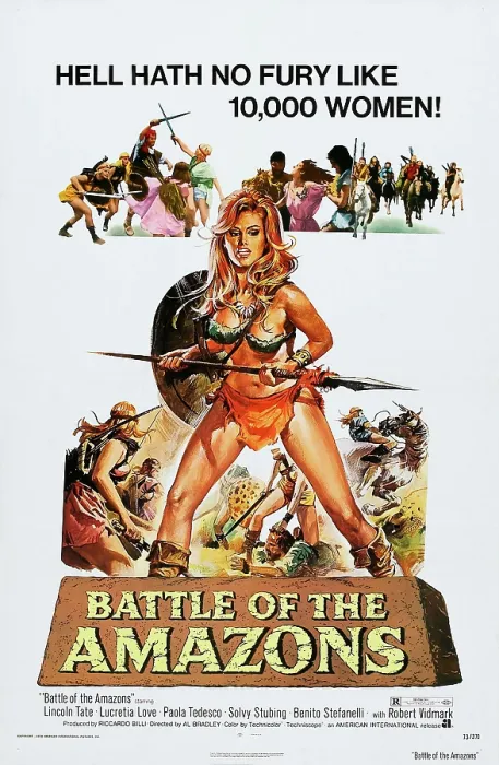 Framed Print : BATTLE OF THE AMAZONS, (aka LE AMAZZONI - DONNE D'AMORE E DI GUERRA), US poster, Lucretia Love, 1973 Framed Print : BATTLE OF THE AMAZONS, (aka LE AMAZZONI - DONNE D'AMORE E DI GUERRA), US poster, Lucretia Love, 1973