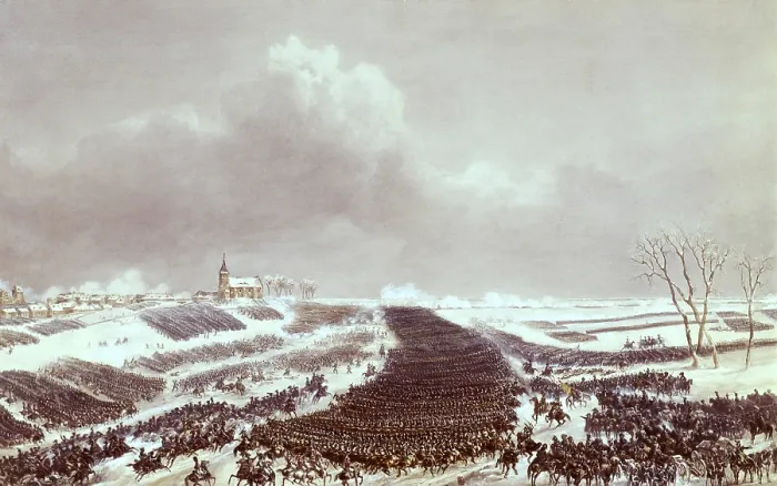 Framed Print : Battle of Eylau, a battle between Napoleon's Grande Armee and a Russian Empire army under Levin August, Count von Bennigsen near the town of Preuisch Eylau in East Prussia Framed Print : Battle of Eylau, a battle between Napoleon's Grande Armee and a Russian Empire army under Levin August, Count von Bennigsen near the town of Preuisch Eylau in East Prussia