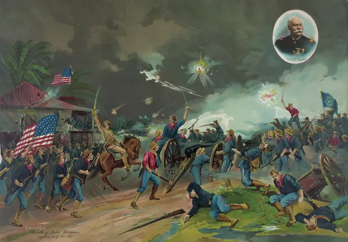 Framed Print : Battle of Malate, Philippine Islands, on the night of July 31, 1898, during the Spanish American War Framed Print : Battle of Malate, Philippine Islands, on the night of July 31, 1898, during the Spanish American War