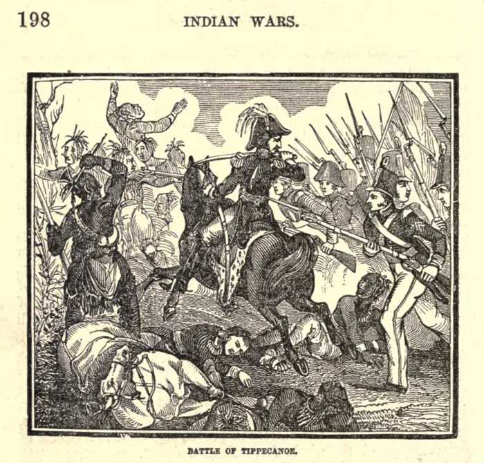 Framed Print : The Battle of Tippecanoe was fought on November 7 1811 in Indiana Territory Framed Print : The Battle of Tippecanoe was fought on November 7 1811 in Indiana Territory
