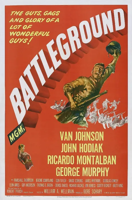 Framed Print : BATTLEGROUND, US poster art, Van Johnson, 1949 Framed Print : BATTLEGROUND, US poster art, Van Johnson, 1949