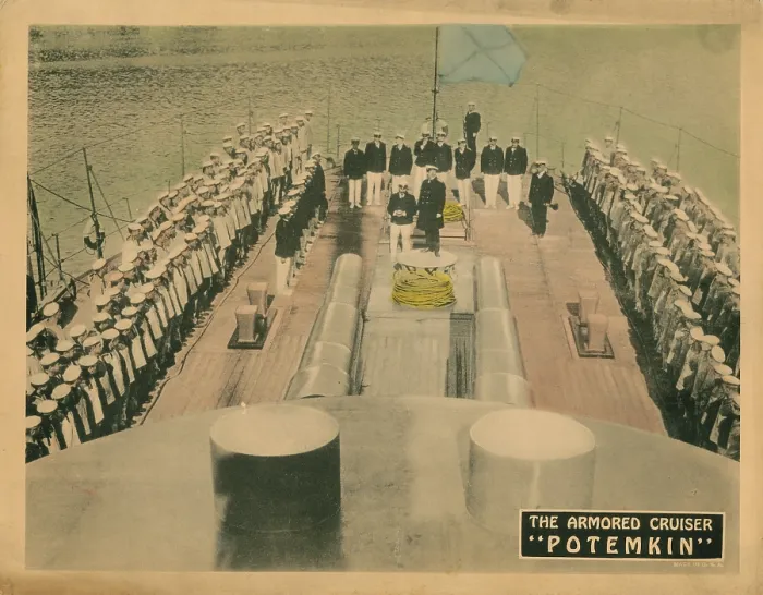 Framed Print : BATTLESHIP POTEMKIN, (aka BRONENOSETS POTYOMKIN), lobbycard, 1925