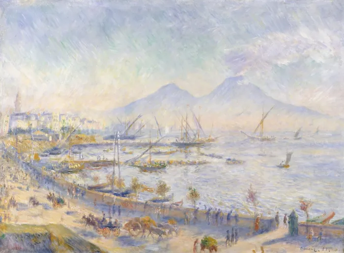 Framed Print : The Bay of Naples, by Auguste Renoir, 1881, French impressionist painting, oil on canvas Framed Print : The Bay of Naples, by Auguste Renoir, 1881, French impressionist painting, oil on canvas