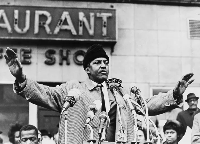 Framed Print : Bayard Rustin (1912-1987), speaking in New York City in 1965