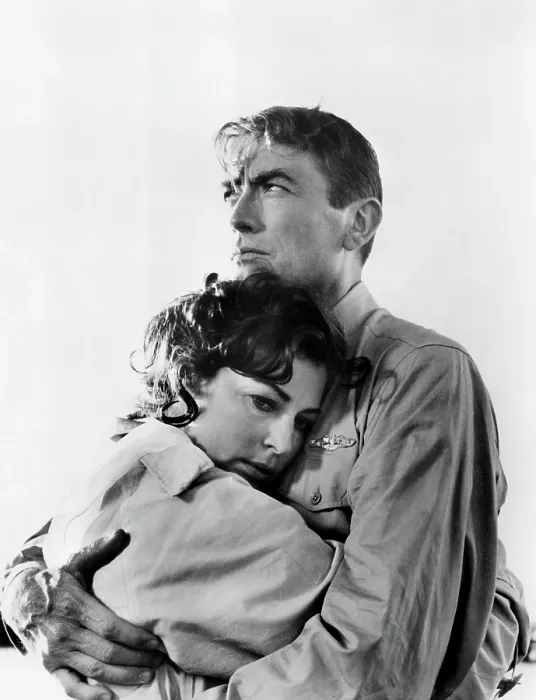 Framed Print : ON THE BEACH, Ava Gardner, Gregory Peck, 1959