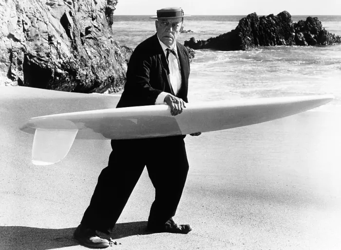 Framed Print : BEACH BLANKET BINGO, Buster Keaton, 1965 Framed Print : BEACH BLANKET BINGO, Buster Keaton, 1965