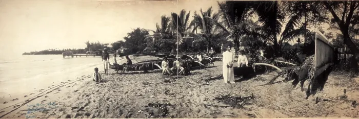Framed Print : Beach at Waikiki, October 17, 1902 Framed Print : Beach at Waikiki, October 17, 1902