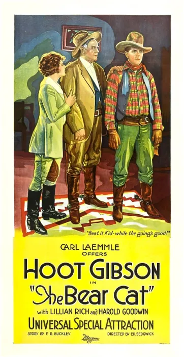 Framed Print : THE BEARCAT, left to right: Lillian Rich, Charles K. French, Hoot Gibson, 1922