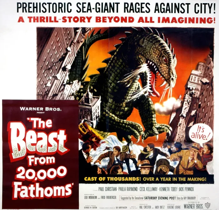 Framed Print : THE BEAST FROM 20, 000 FATHOMS, 1953 Framed Print : THE BEAST FROM 20, 000 FATHOMS, 1953