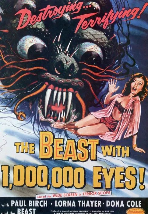 Framed Print : THE BEAST WITH A MILLION EYES, 1955