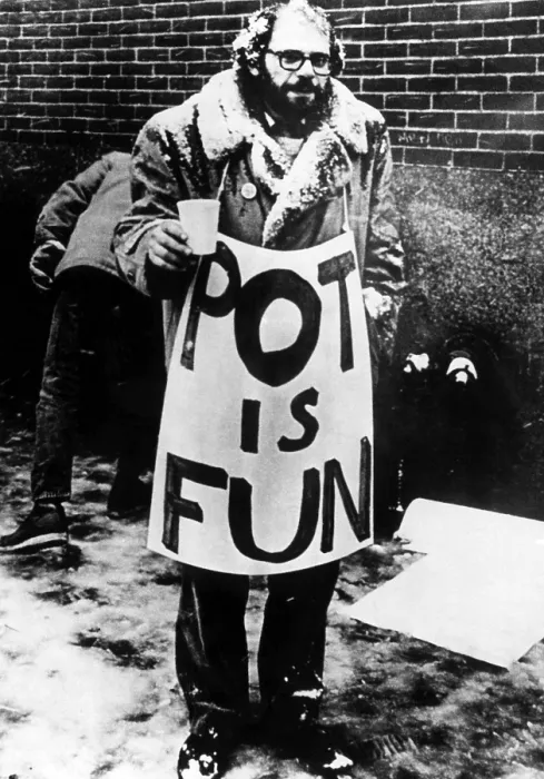 Framed Print : Beat Poet Allen Ginsberg, ca.1960s. Courtesy: CSU Archives / Everett Collection