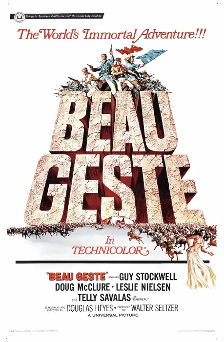Framed Print : BEAU GESTE, US poster, 1966