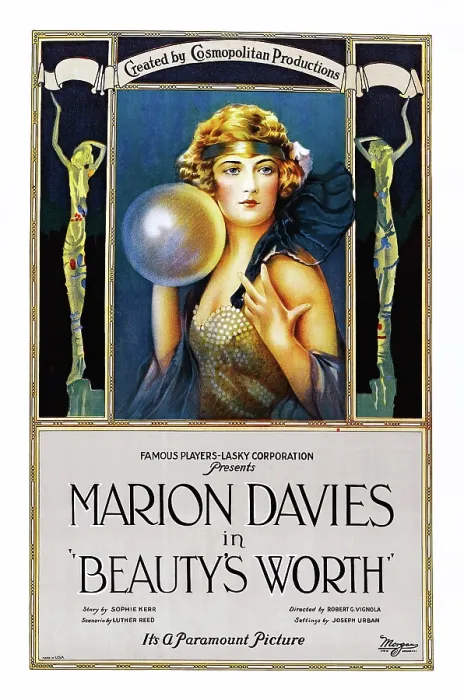 Framed Print : BEAUTY'S WORTH, US poster, Marion Davies, 1922