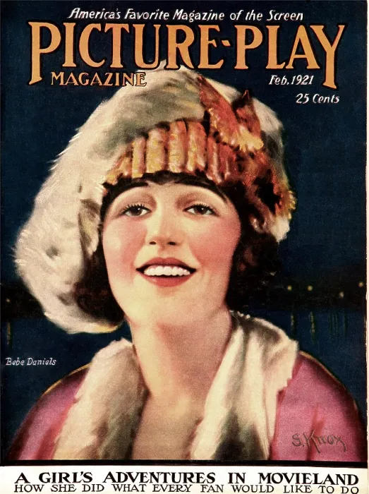 Framed Print : Bebe Daniels, on the cover of Picture-Play Magazine, February 1921