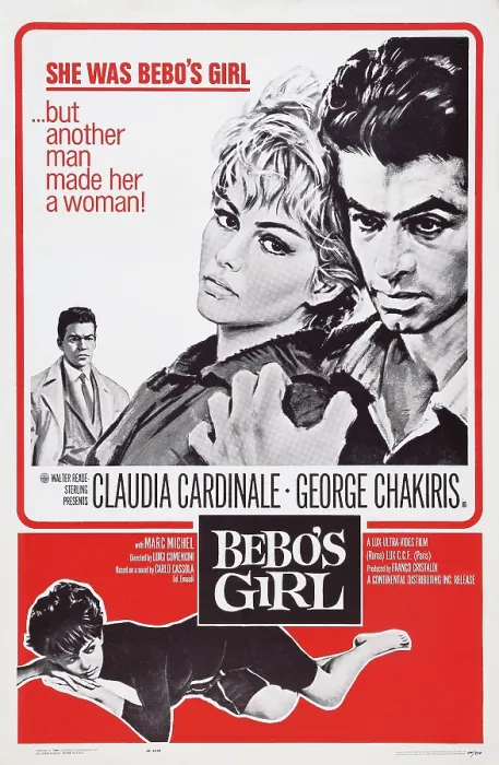 Framed Print : BEBO'S GIRL, US poster art, from left: Marc Michel, Claudia Cardinale, George Chakiris, 1964