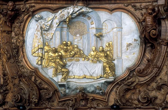 Framed Print : BEER, Johann Michael (1696-1780); THUMB, Peter (1681-1766); FEUCHTMAYER, Joseph Anton (1696-1770). Church of Saint-Gall. 1755-1766. SWITZERLAND. Sankt Gallen. Abbey of Saint Gall