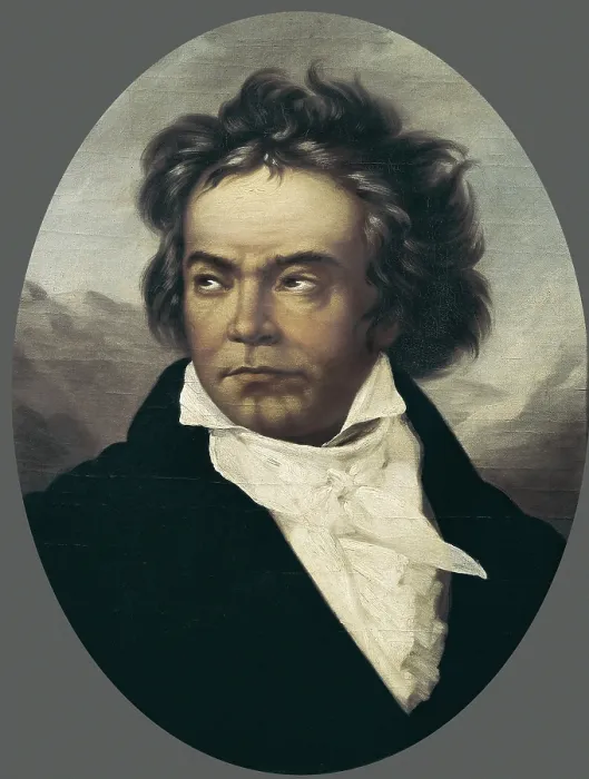 Framed Print : Beethoven, Ludwig, van. German composer. Portrait from life when he was 49 years-old. Portrait of Ludwig van Beethoven. 1818-1819. Work by SCHIMON, Ferdinand (1797-1852) Framed Print : Beethoven, Ludwig, van. German composer. Portrait from life when he was 49 years-old. Portrait of Ludwig van Beethoven. 1818-1819. Work by SCHIMON, Ferdinand (1797-1852)